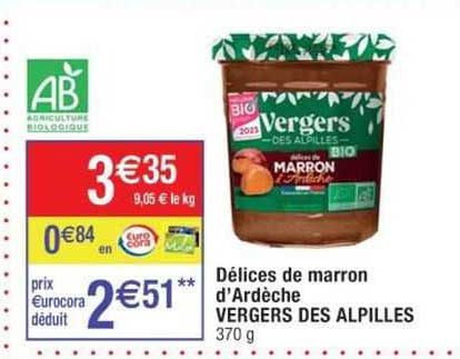 délices de marron d'ardèche vergers des alpilles