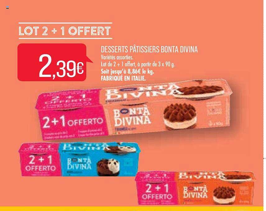 desserts pâtissiers bonta divina