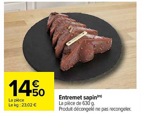 entremet sapin
