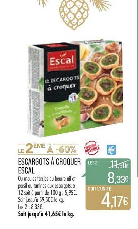 escargots à croquer escal