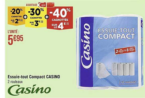 essuie-tout compact casino