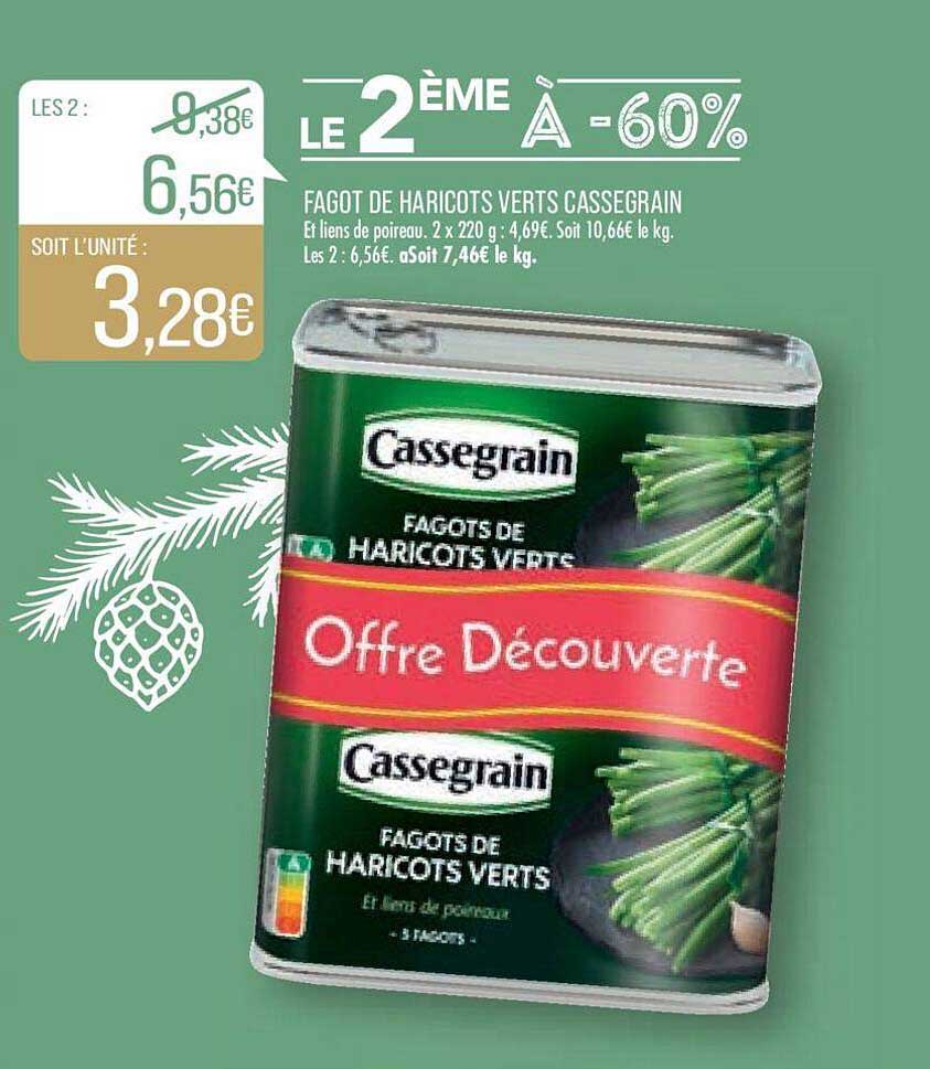 fagot de haricots verts cassegrain