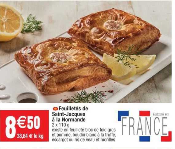 feuilletés de saint-jacques à la normande