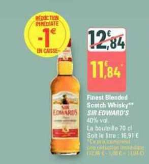 finest blended scotch whisky sir edward's