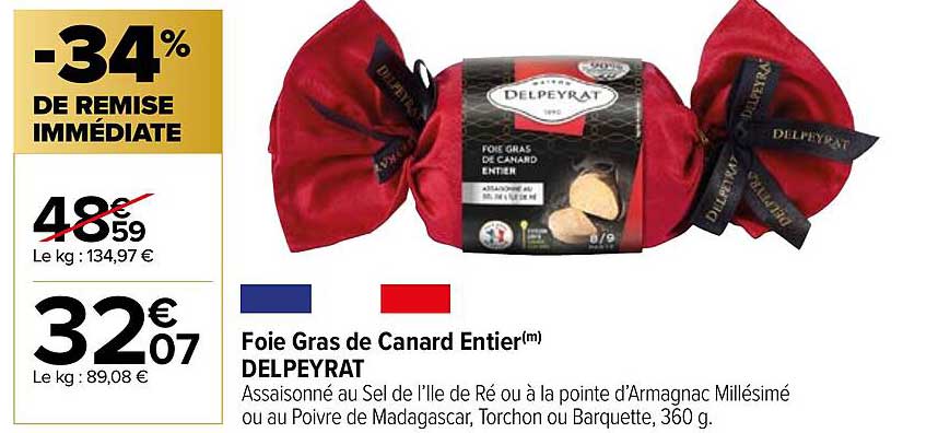 Foie Gras De Canard Entier Delpeyrat