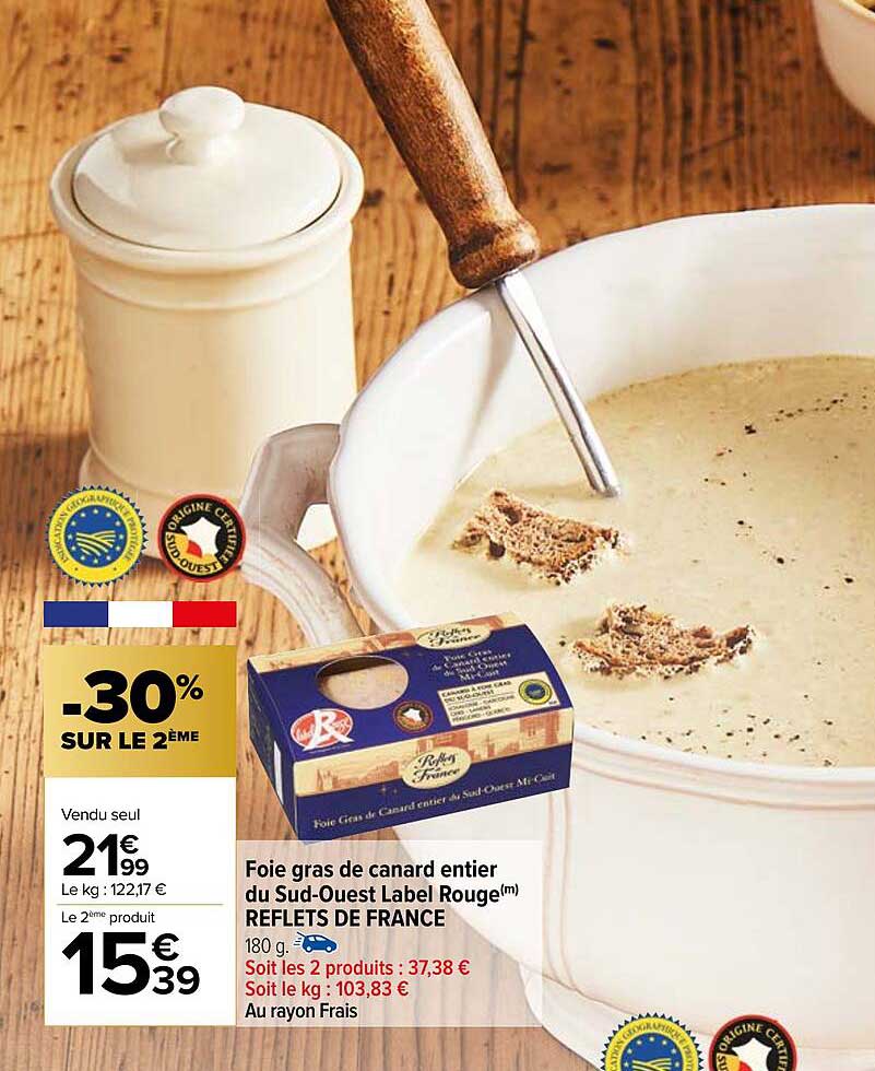 Foie Gras De Canard Entier Du Sud-ouest Label Rouge Reflets De France