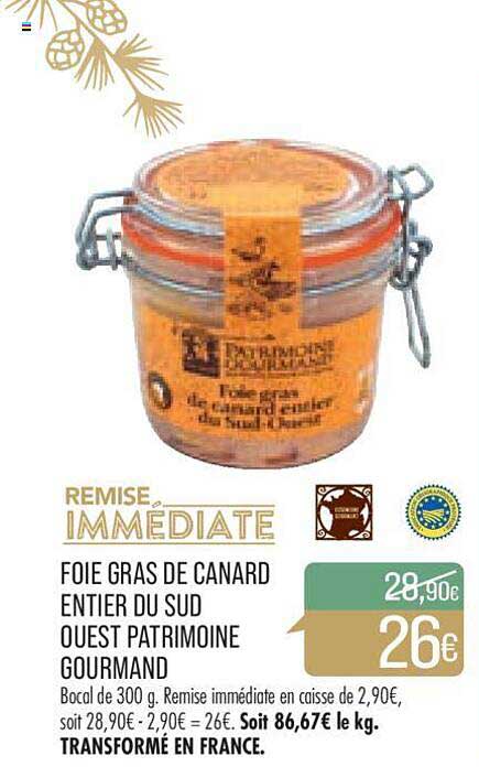 foie gras de canard entier du sud ouest patrimoine gourmand