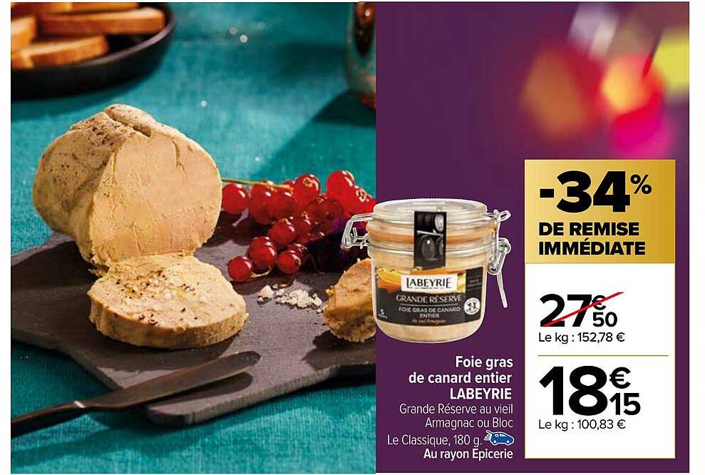 Foie Gras De Canard Entier Labeyrie