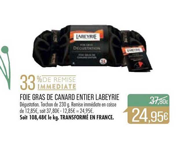 Foie Gras De Canard Entier Labeyrie