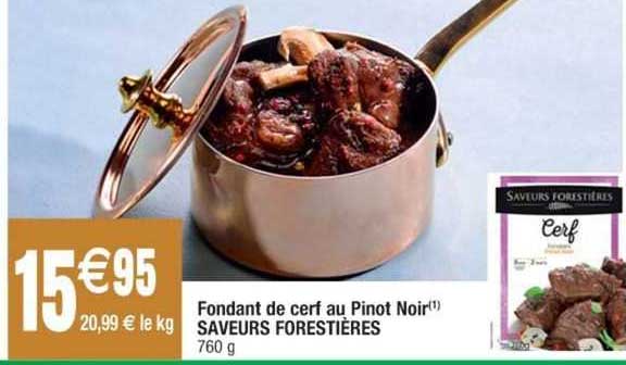 fondant de cerf au pinot noir saveurs forestières