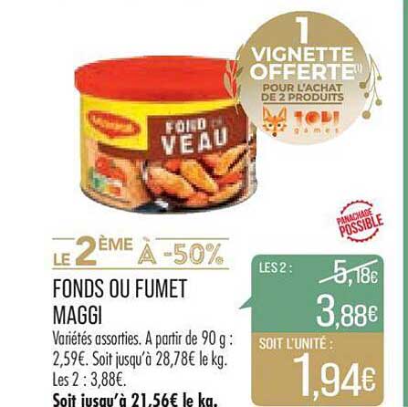fonds ou fumet maggi