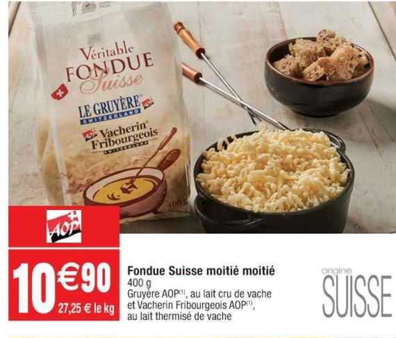 fondue suisse moitié moitié