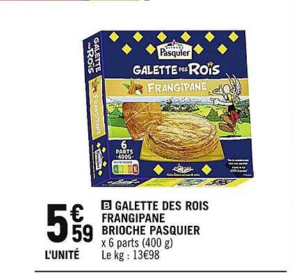 galette des rois frangipane brioche pasquier