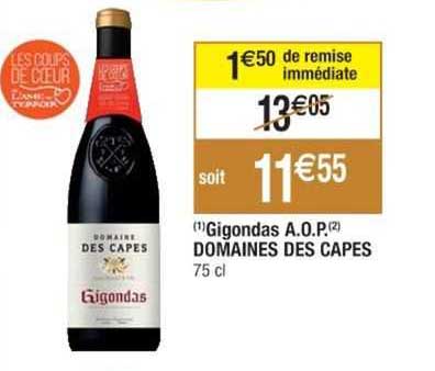 gigondas a.o.p. domaines des capes