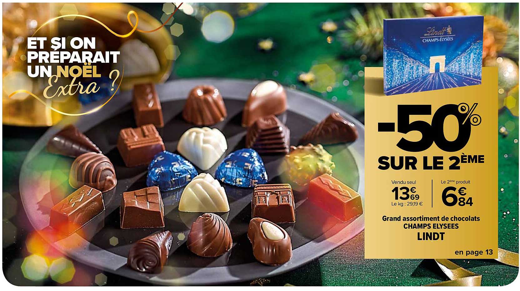 grand assortiment de chocolats champs élysées lindt