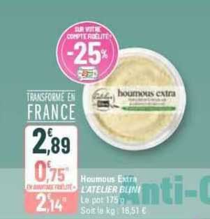 houmous extra l'atelier blini