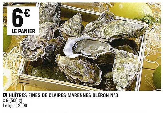 huîtres fines de claires marennes oléron n°3