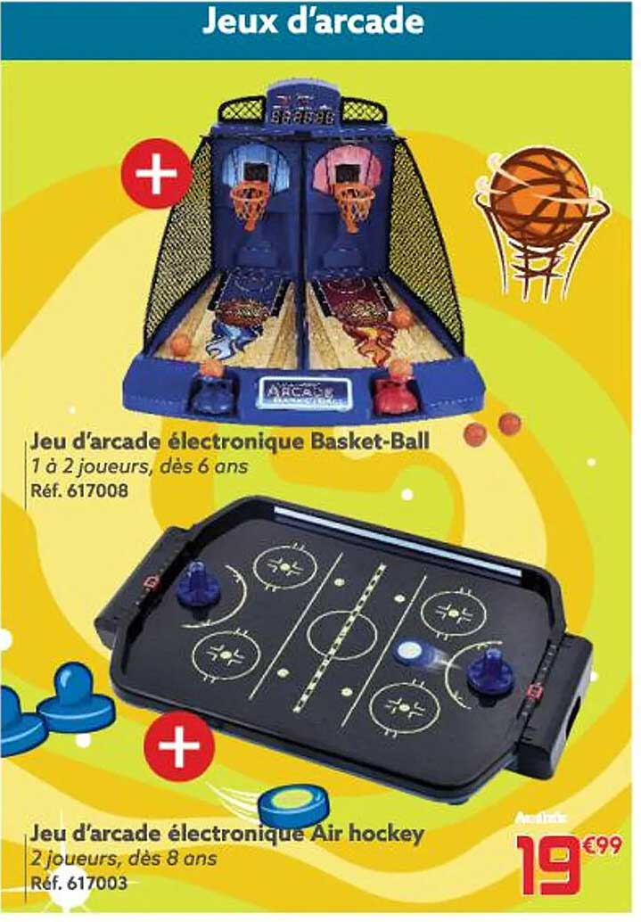 jeu d'arcade électronique basket-ball, jeu d'arcade électronique air hockey