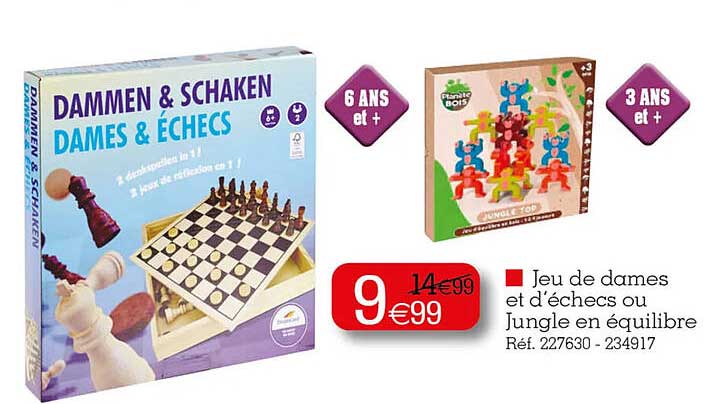 jeu de dames et déchecs ou jungle en équilibre