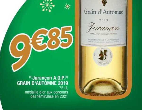 jurançon a.o.p. grain d'automne 2019
