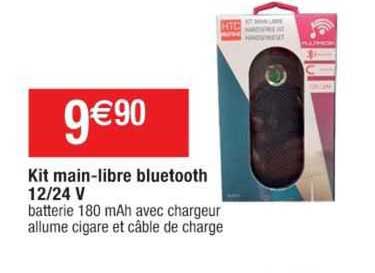 kit main-libre bluetooth 12/24 v