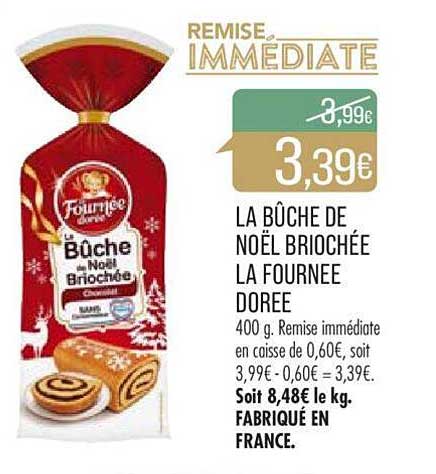 la bûche de noël briochée la fournée dorée