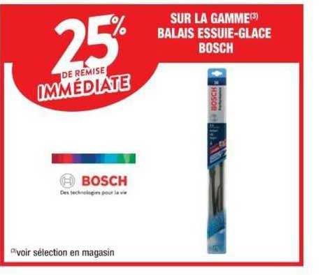 la gamme balais essuie-glace bosch