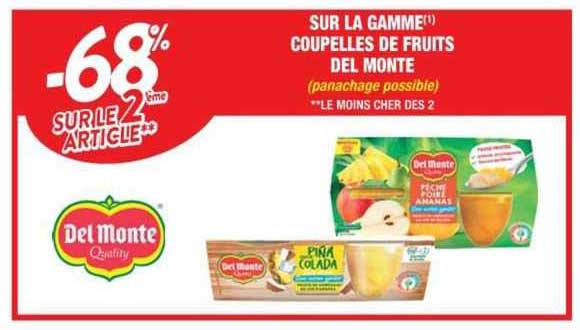 la gamme coupelles de fruits del monte