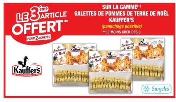 La Gamme Galettes De Pommes De Terre De Noël Kauffer's