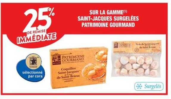 la gamme saint-jacques surgelées patrimoine gourmand