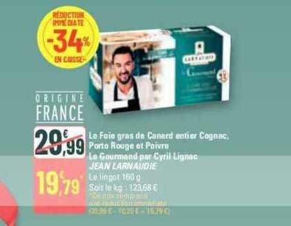 le foie gras de canard entier cognac, porto rouge et poivre le gourmand par cyril lignac jean larnaudie