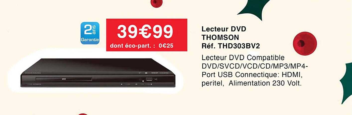 lecteur dvd thomson