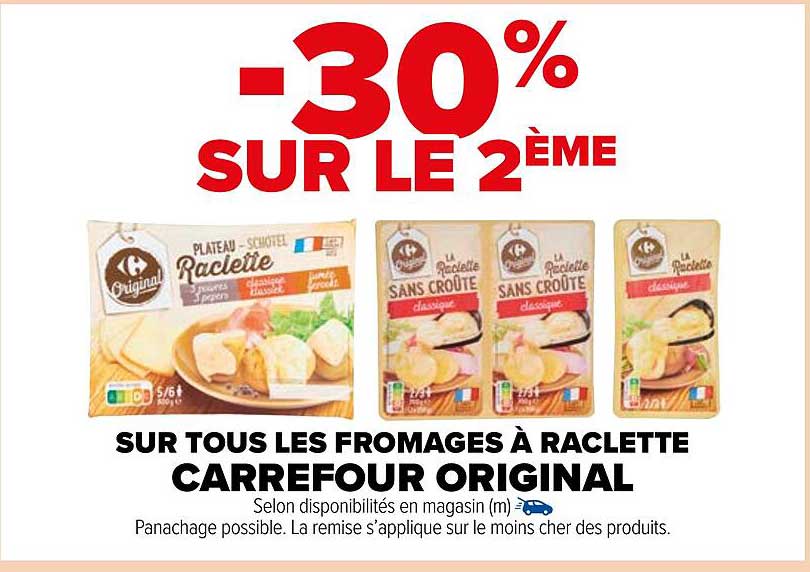 Les Fromages à Raclette Carrefour Original
