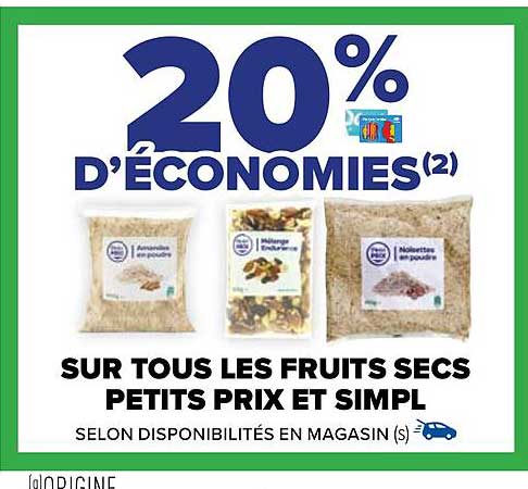 les fruits secs petits prix et simpl