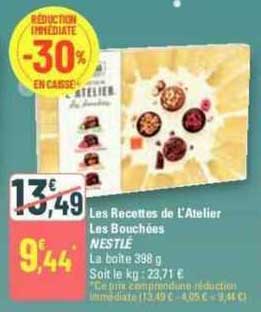 les recettes de l'atelier les bouchées nestlé