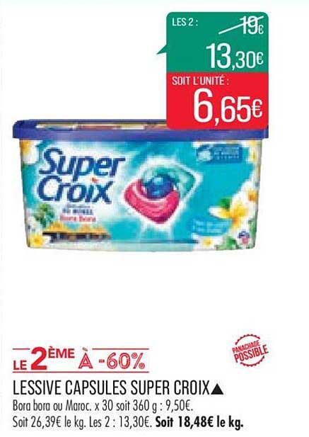 Lessive Capsules Super Croix