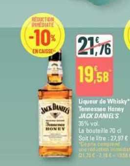 Liqueur De Whisky Tennessee Honey Jack Daniel's