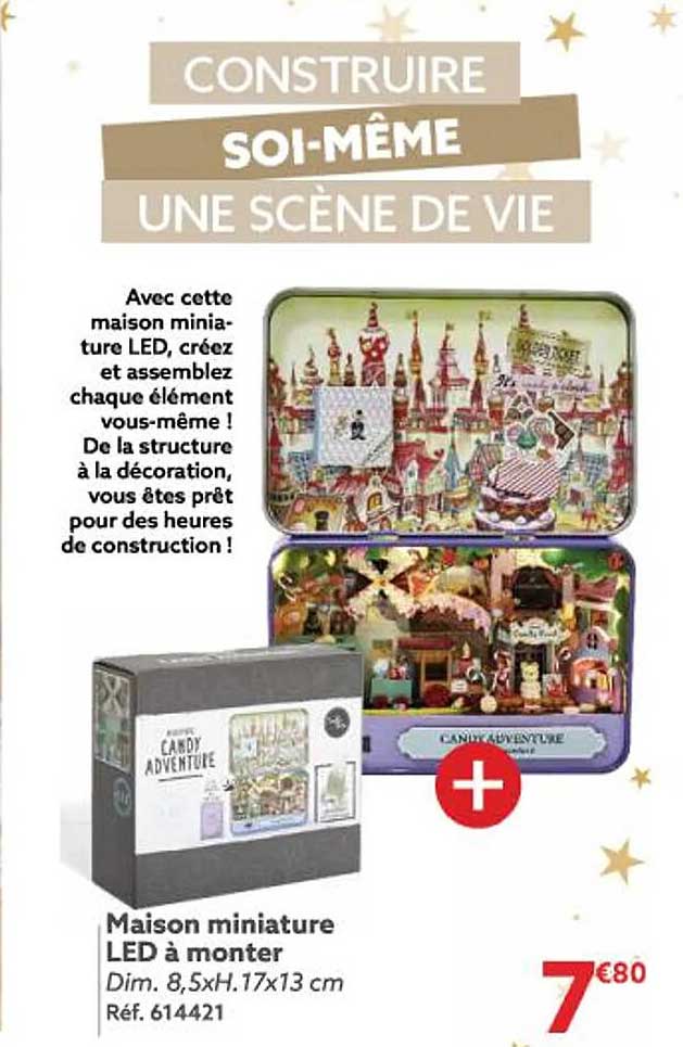 maison miniature led à monter