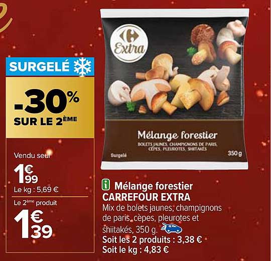 mélange forestier carrefour extra
