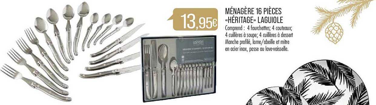 Ménagère 16 Pièces «héritage» Laguiole