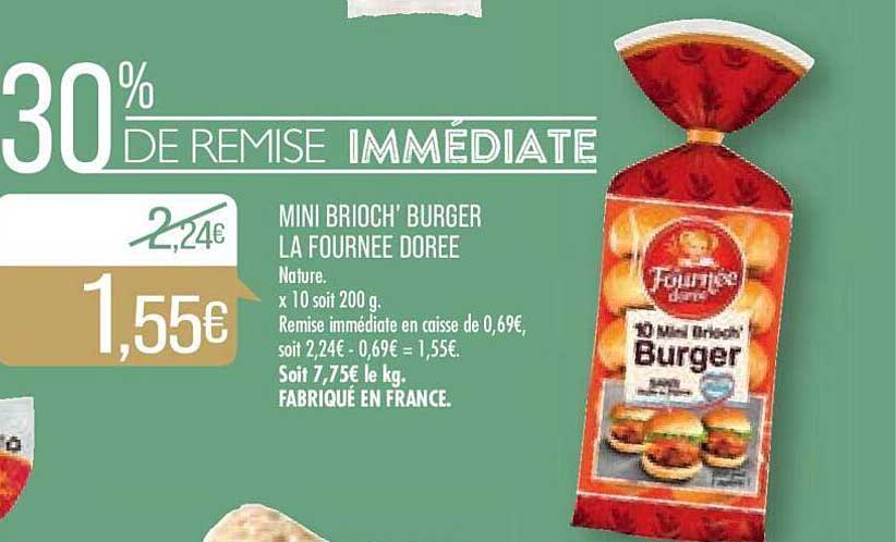 mini brioch' burger la fournée dorée