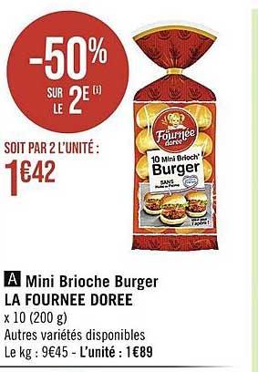 mini brioche burger la fournée dorée