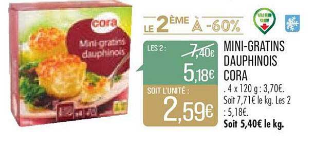 mini-gratins dauphinois cora