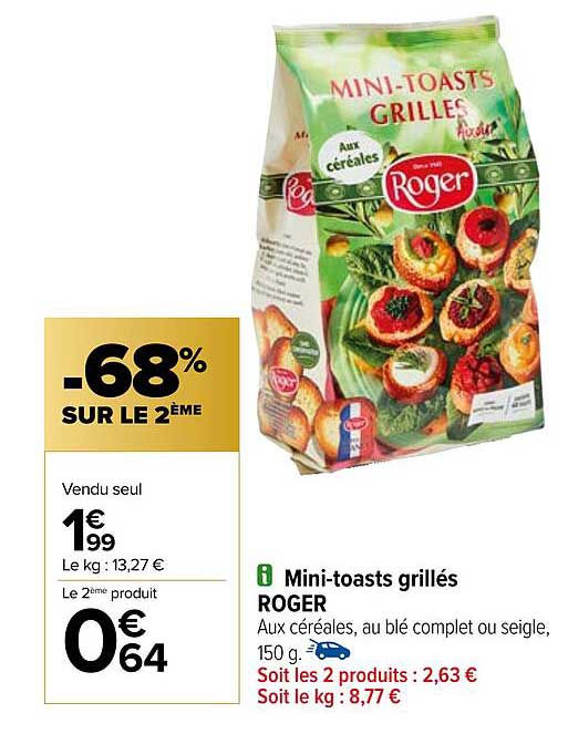 mini-toasts grillés roger
