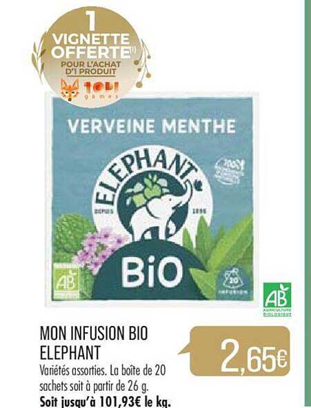 mon infusion bio éléphant