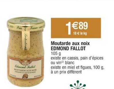 moutarde aux noix edmond fallot