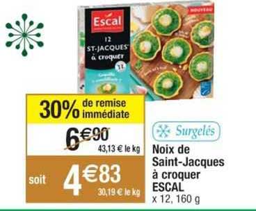 noix de saint-jacques à croquer escal