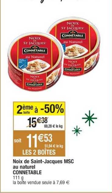 noix de saint-jacques msc au naturel connetable