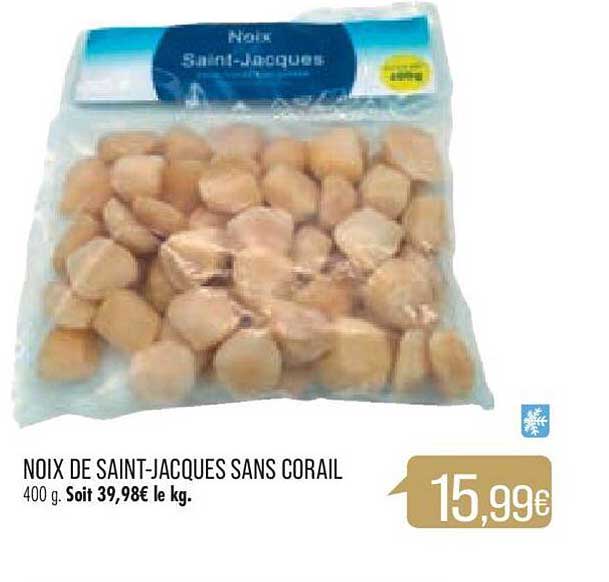 noix de saint-jacques sans corail