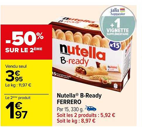nutella b-ready ferrero
